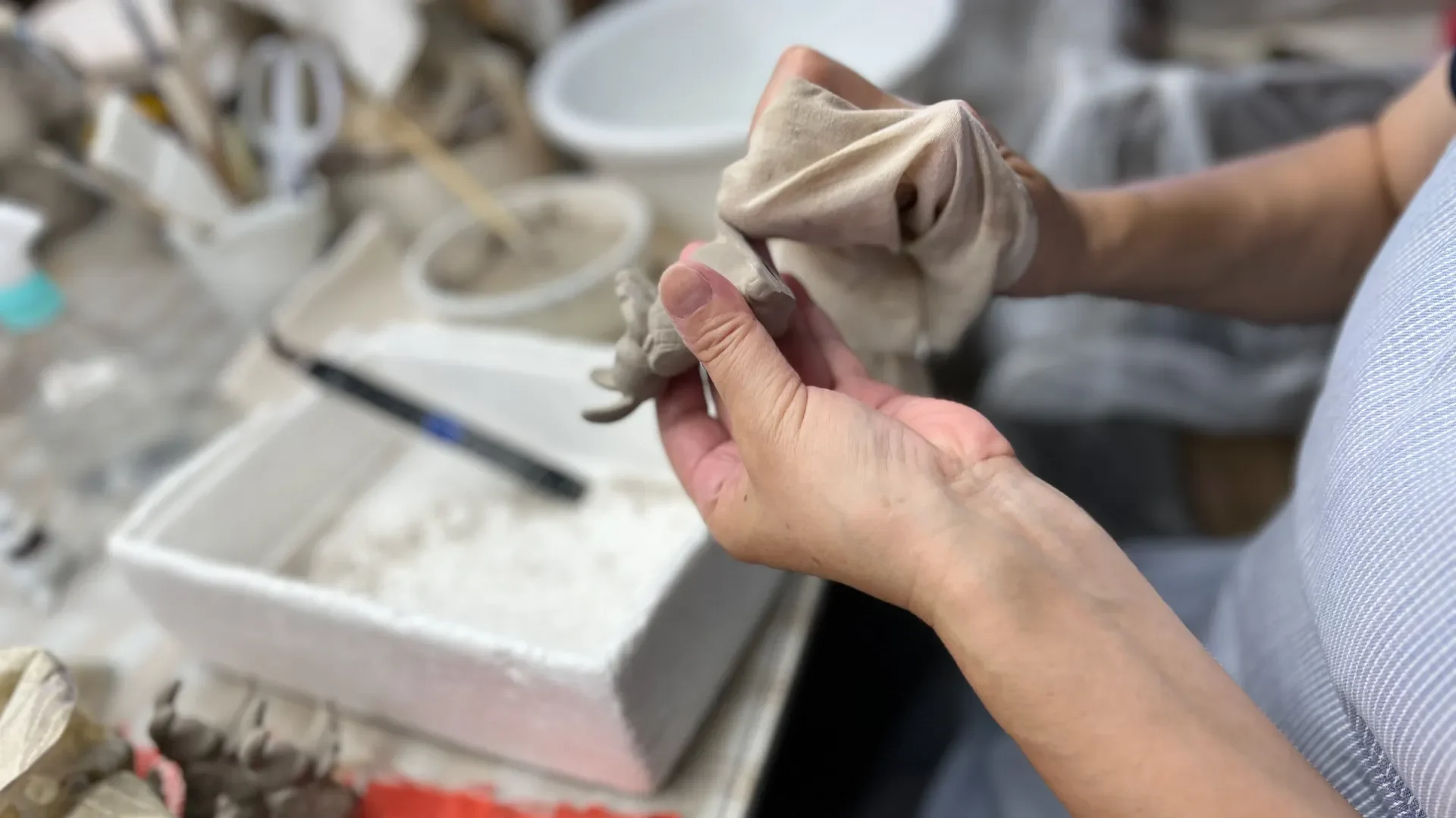 仕上げ作業